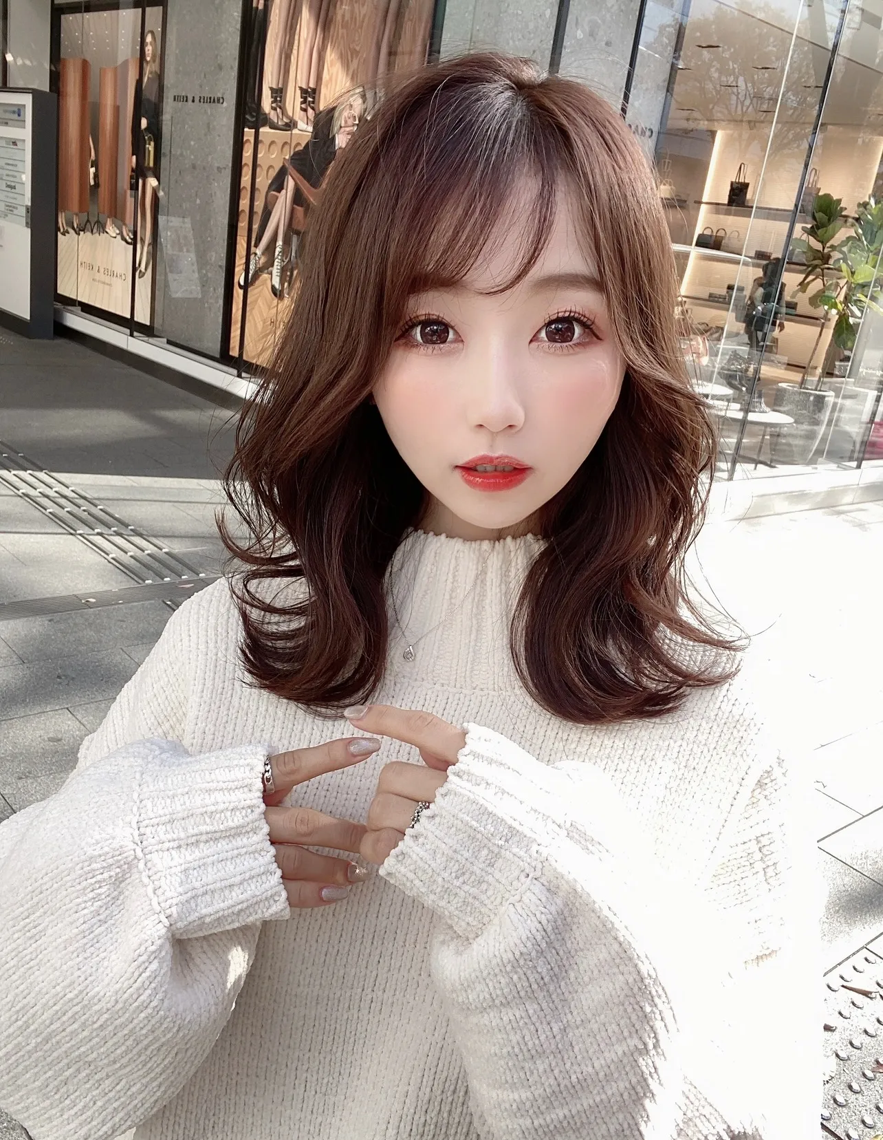 韓国風ミディアムヘア